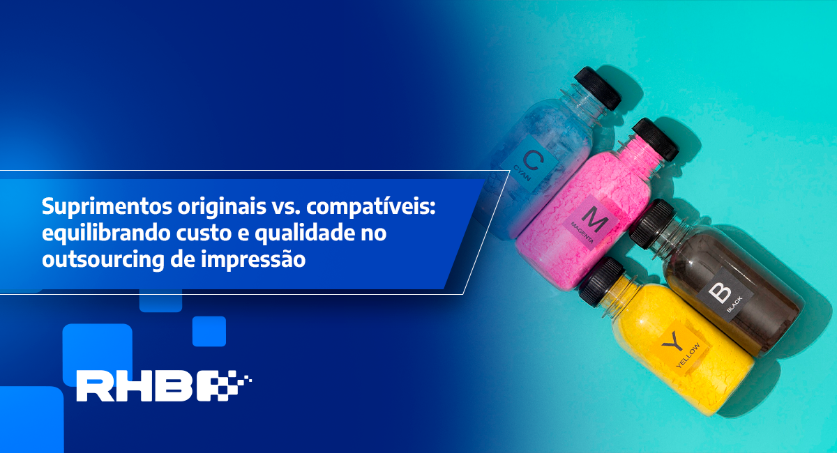Suprimentos originais vs. compatíveis: equilibrando custo e qualidade no outsourcing de impressão